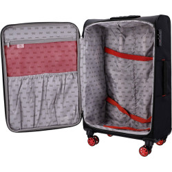 KOVČEK POTOVALNI TRAVEL AND MORE SREDNJI ČRN67x41x27cm 65l