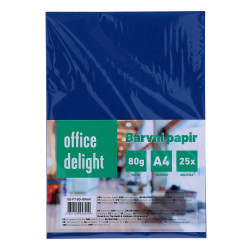 PAPIR BARVNI A4 80g 25 V PAKETU TEMNO MODRA