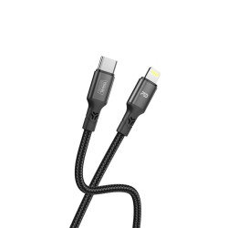 KABEL POLNILNI TYPE C LIGHTNING 27W DOLŽINA 1M ČRN