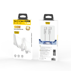 KABEL POLNILNI TYPE C TYPE C 100W FAST CHARGE DOLŽINA 1 M BEL
