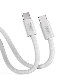 KABEL POLNILNI TYPE C TYPE C 100W FAST CHARGE DOLŽINA 1 M BEL