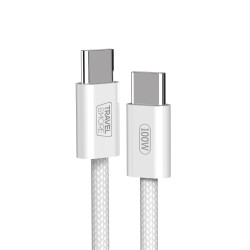 KABEL POLNILNI TYPE C TYPE C 100W FAST CHARGE DOLŽINA 1 M BEL
