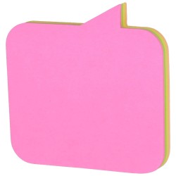 Samolepilni lističi Deli 76X76mm, 80 lističev neon