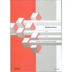 Dobavnica A5 samokopirna Alea OBR. 5.39
