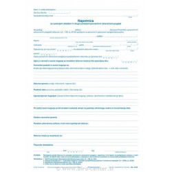 Napotnica za usmerjeni obdobni zdr. pregled ALEA OBR. 8.205