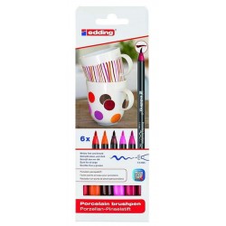 Brushpen Edding za porcelan Ser Warm 6/1
