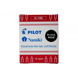 Vložki za nalivno pero Pilot 12/1 črni