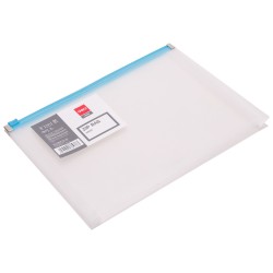 Mapa Deli A5 z zip zadrgo, transparent