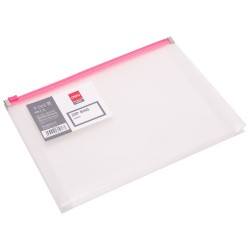 Mapa Deli A5 z zip zadrgo, transparent