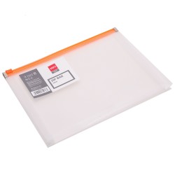 Mapa Deli A5 z zip zadrgo, transparent