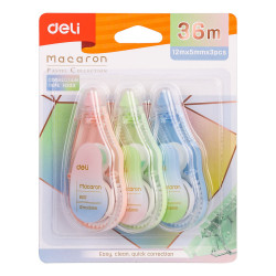 Korekturni trak Deli, 5mmx12m 1/3 macaron