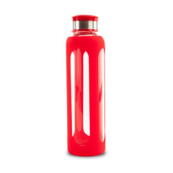 Steklenica za vodo, Bottle and more, 0,5l, guma rdeča