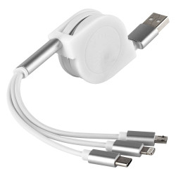 Kabel USB za polnjenje 3/1 bel