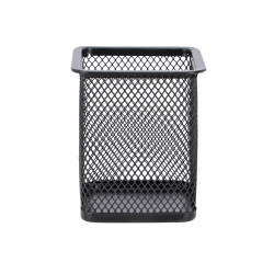 LONČEK ZA PISALA KOVINSKI KVADRAT