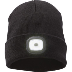 KAPA PLETENA ŠPORTNA Z LUČKO ČRNA