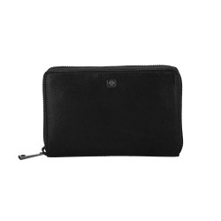 DENARNICA ŽENSKA CAMPANIA ČRNA COW FLAT NAPPA