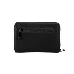 DENARNICA ŽENSKA CAMPANIA ČRNA COW FLAT NAPPA