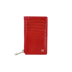 ETUI ZA KARTICE ŽENSKI SARDEGNA RDEČA COW FLAT NAPPA