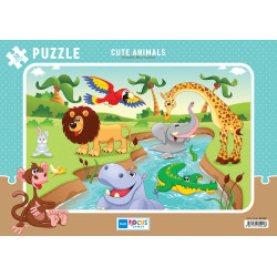 BLUE FOCUS GAMES PUZZLE 30 KOS ŽIVALI
