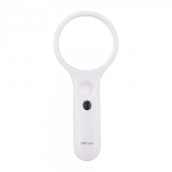 Lupa z lučko Deli, premer 75mm, 3x/11x