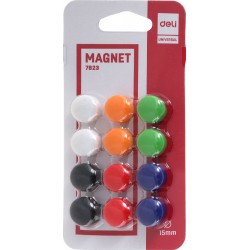 Magneti Deli, premer 15mm, 12 kosov v zavitku