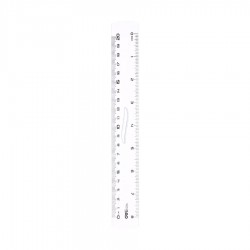 Ravnilo  Šablona Deli, 20 cm, z držalom